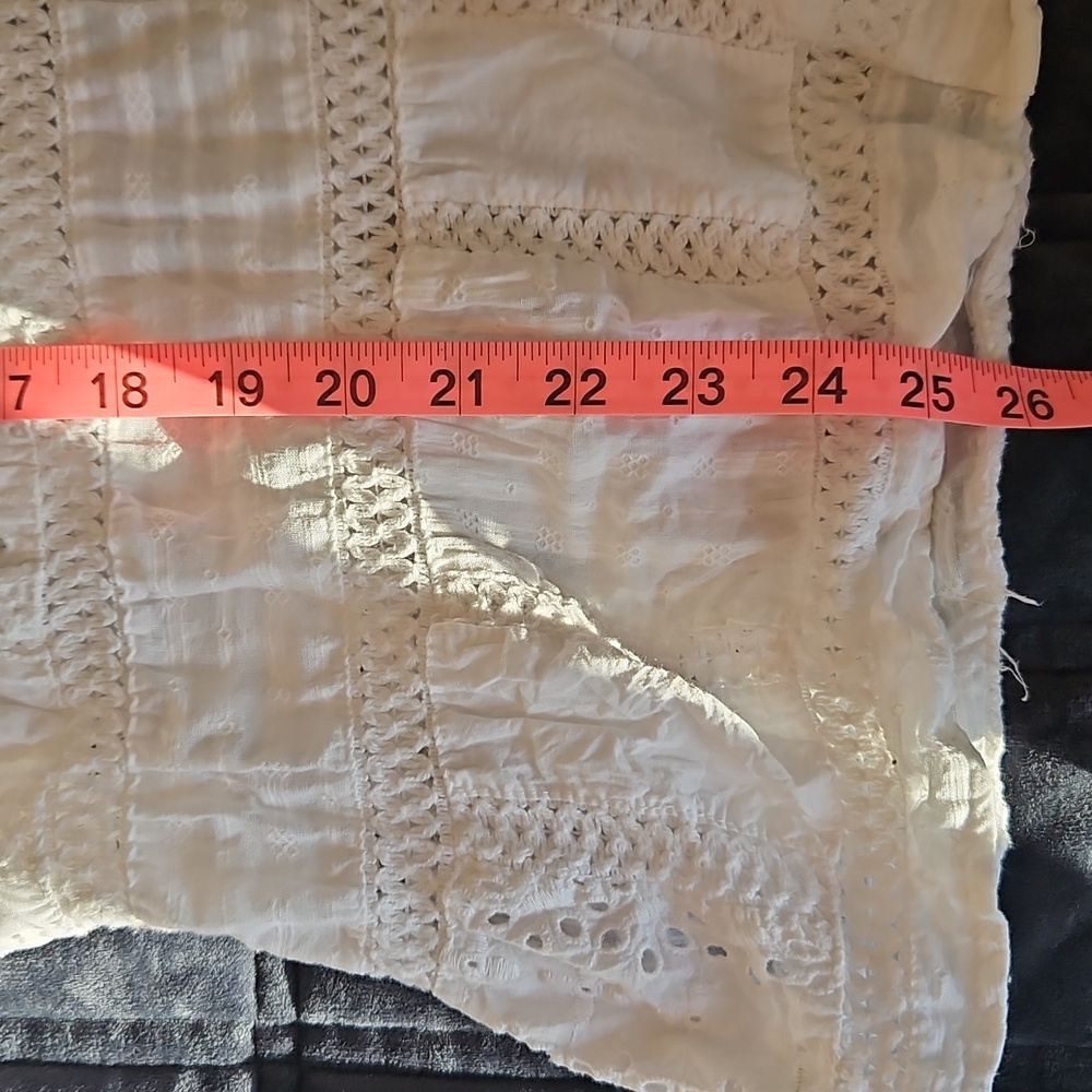 Dylan White "High Line" Patchwork Eyelet & Croche… - image 9